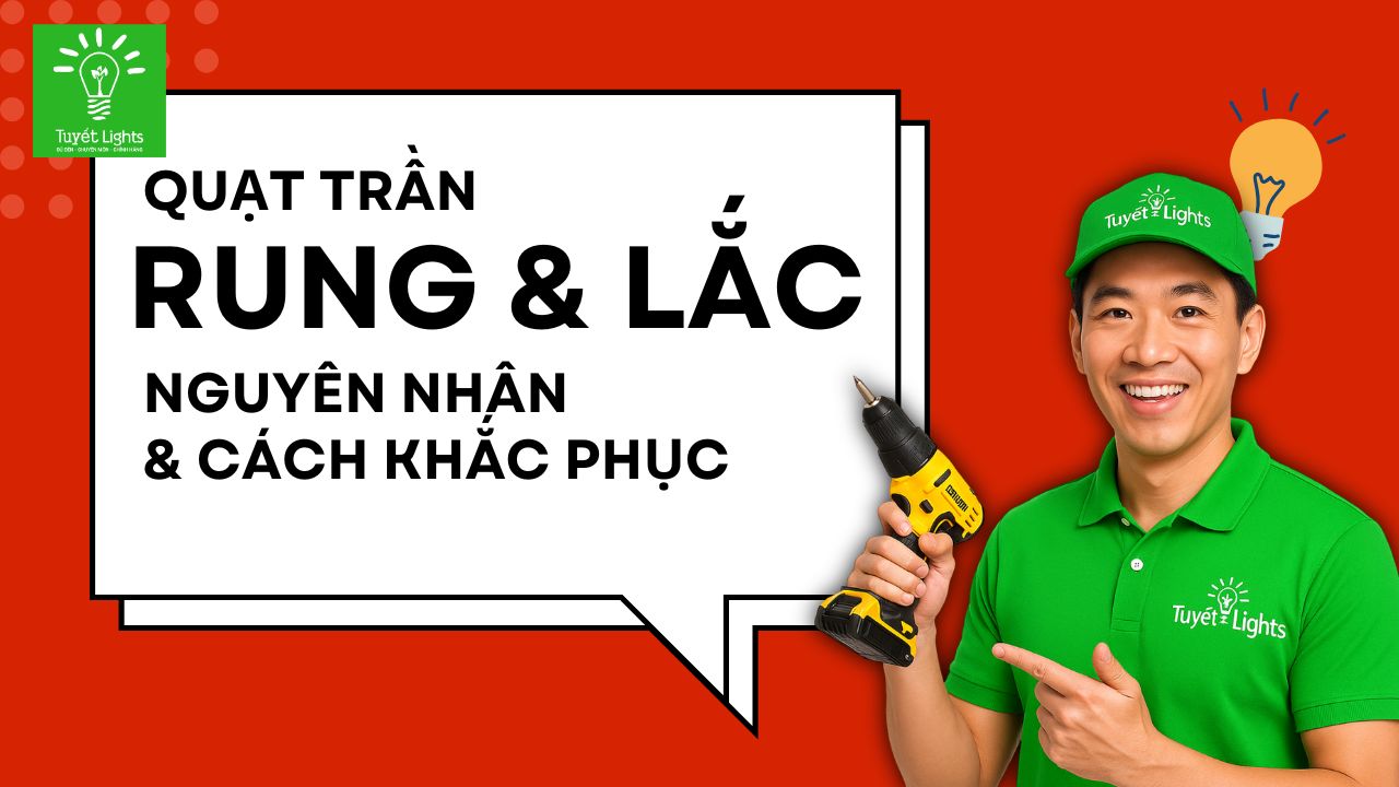 NGUYÊN NHÂN VÀ GIẢI PHÁP GIÚP BẠN GIẢI QUYẾT NỖI LO QUẠT TRẦN PANASONIC RUNG LẮC